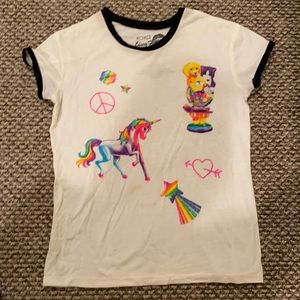 Fun, rainbow lisa frank casual tee